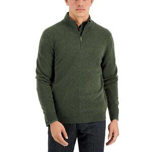 NEW B.C. Clothing Men's M Heritage Waffle Knit 1/4 Zip Mock Neck Sweatshirt